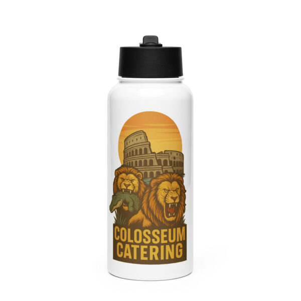 Colosseum Catering Stainless steel water bottle with a straw lid - Image 2
