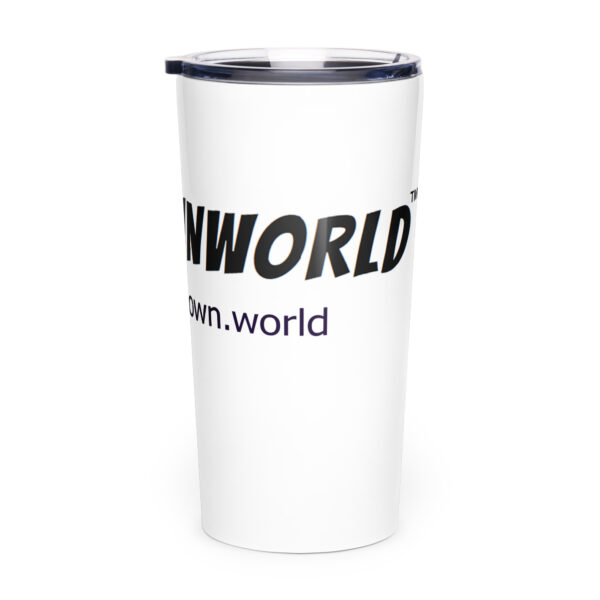 Welcome To Clownworld Tapered stainless steel tumbler - Image 3