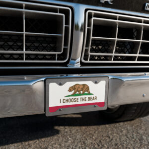 I Choose The Bear California Republic Vanity license plate