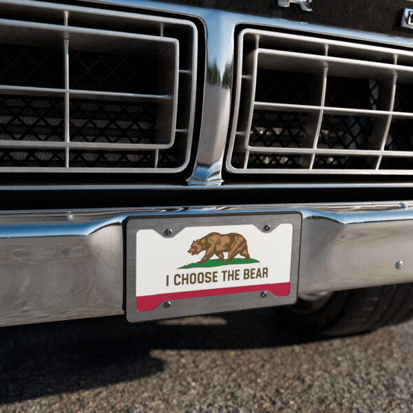I Choose The Bear California Republic Vanity license plate