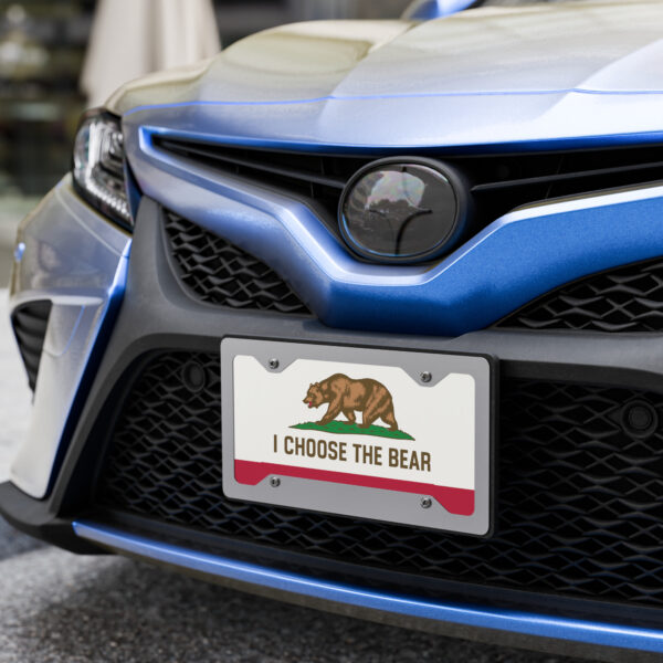I Choose The Bear California Republic Vanity license plate - Image 2