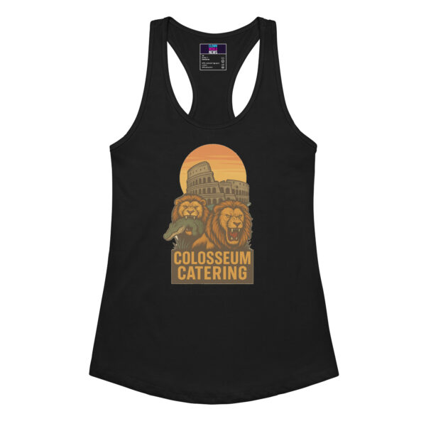 Colosseum Catering Women’s fitted racerback tank top - Image 2