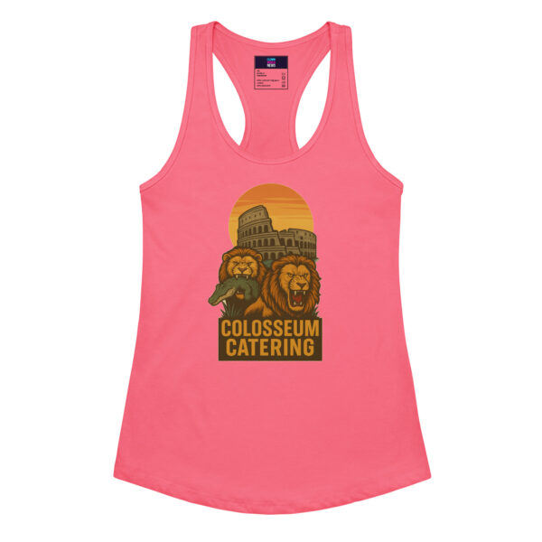 Colosseum Catering Women’s fitted racerback tank top - Image 3