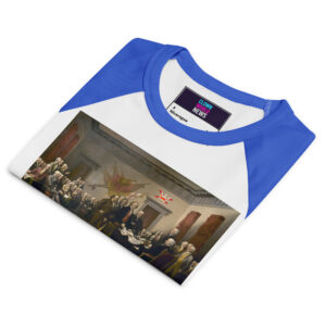 Patriotic Declaration of Independence Raglan Baby Tee